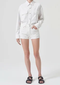 Outlet AGOLDE Parker Vintage Rolled Short In Fortune Cookie
