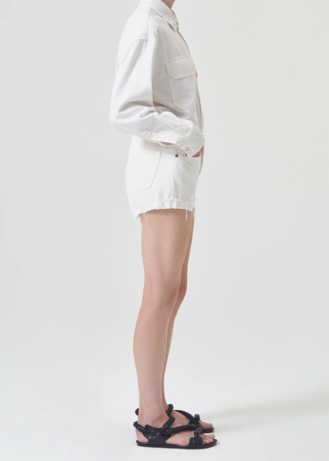 Outlet AGOLDE Parker Vintage Rolled Short In Fortune Cookie