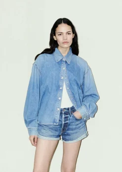 Online AGOLDE Parker Vintage Rolled Short In Ruin