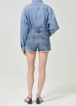 Online AGOLDE Parker Vintage Rolled Short In Ruin