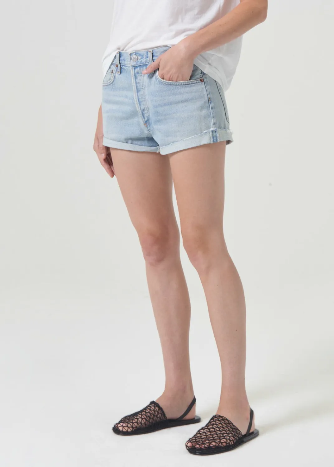 Store AGOLDE Parker Vintage Rolled Short In Farewell