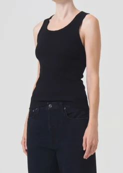 Store AGOLDE Poppy Tank In Black