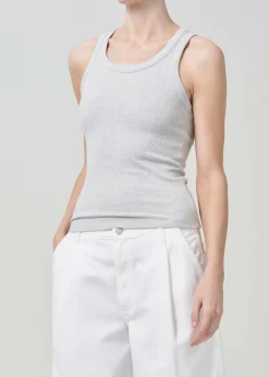 Outlet AGOLDE Poppy Tank In Grey Heather