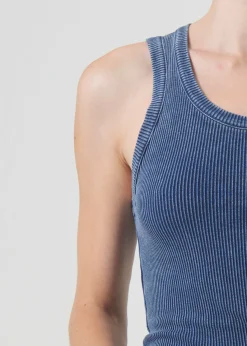 Fashion AGOLDE Poppy Tank In Indigo