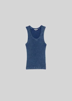 Fashion AGOLDE Poppy Tank In Indigo