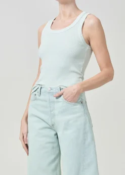 Fashion AGOLDE Poppy Tank In Mint