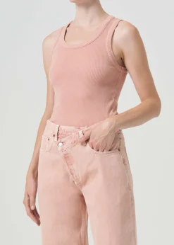 Online AGOLDE Poppy Tank In Pink Salt