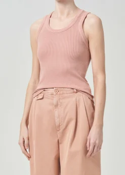 Outlet AGOLDE Poppy Tank In Sherbet