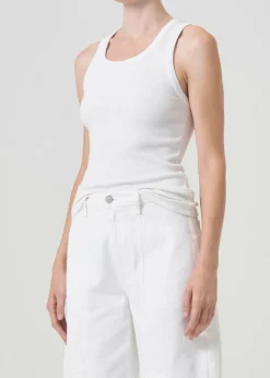 Flash Sale AGOLDE Poppy Tank In White