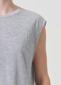 Hot AGOLDE Raya Muscle Tee In Grey Heather