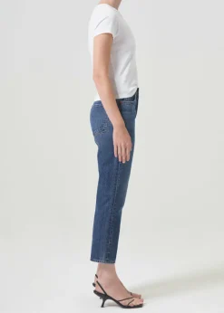 Cheap AGOLDE Riley High Rise Straight Crop In Control