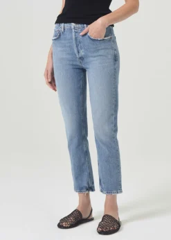 Flash Sale AGOLDE Riley High Rise Straight Crop In Quiver