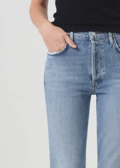 Flash Sale AGOLDE Riley High Rise Straight Crop In Quiver
