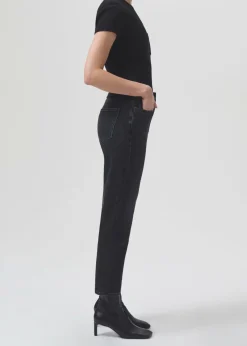 Cheap AGOLDE Riley High Rise Straight Crop (Stretch) In Panoramic
