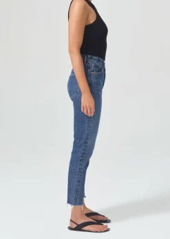 Sale AGOLDE Riley High Rise Straight Crop In Sphere