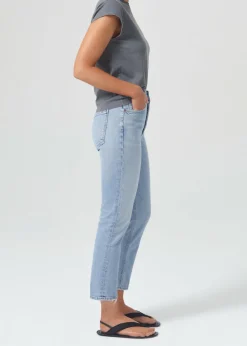 Sale AGOLDE Riley High Rise Straight Crop (Stretch) In Dynamic