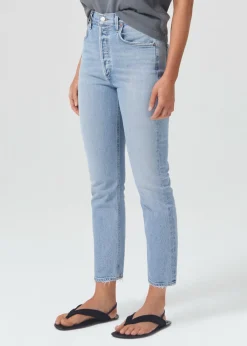 Sale AGOLDE Riley High Rise Straight Crop (Stretch) In Dynamic