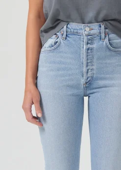 Sale AGOLDE Riley High Rise Straight Crop (Stretch) In Dynamic