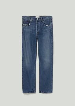 Store AGOLDE Riley Long High Rise Straight (Stretch) In Pose