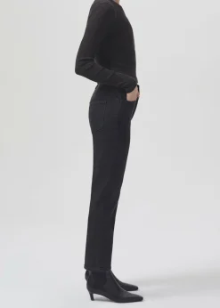 Hot AGOLDE Riley Long High Rise Straight (Stretch) In Panoramic