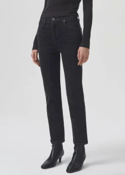 Hot AGOLDE Riley Long High Rise Straight (Stretch) In Panoramic