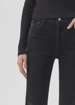 Hot AGOLDE Riley Long High Rise Straight (Stretch) In Panoramic