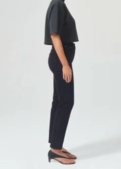 Shop AGOLDE Riley Long High Rise Straight (Stretch) In Compilation