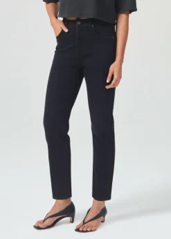 Shop AGOLDE Riley Long High Rise Straight (Stretch) In Compilation