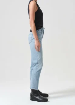 Discount AGOLDE Riley Long High Rise Straight (Stretch) In Issue