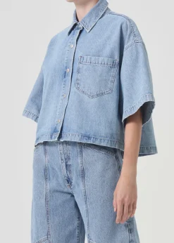 Cheap AGOLDE Rona Box Shirt In Effect