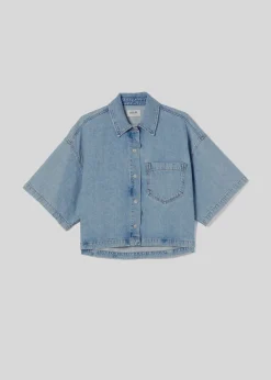 Cheap AGOLDE Rona Box Shirt In Effect