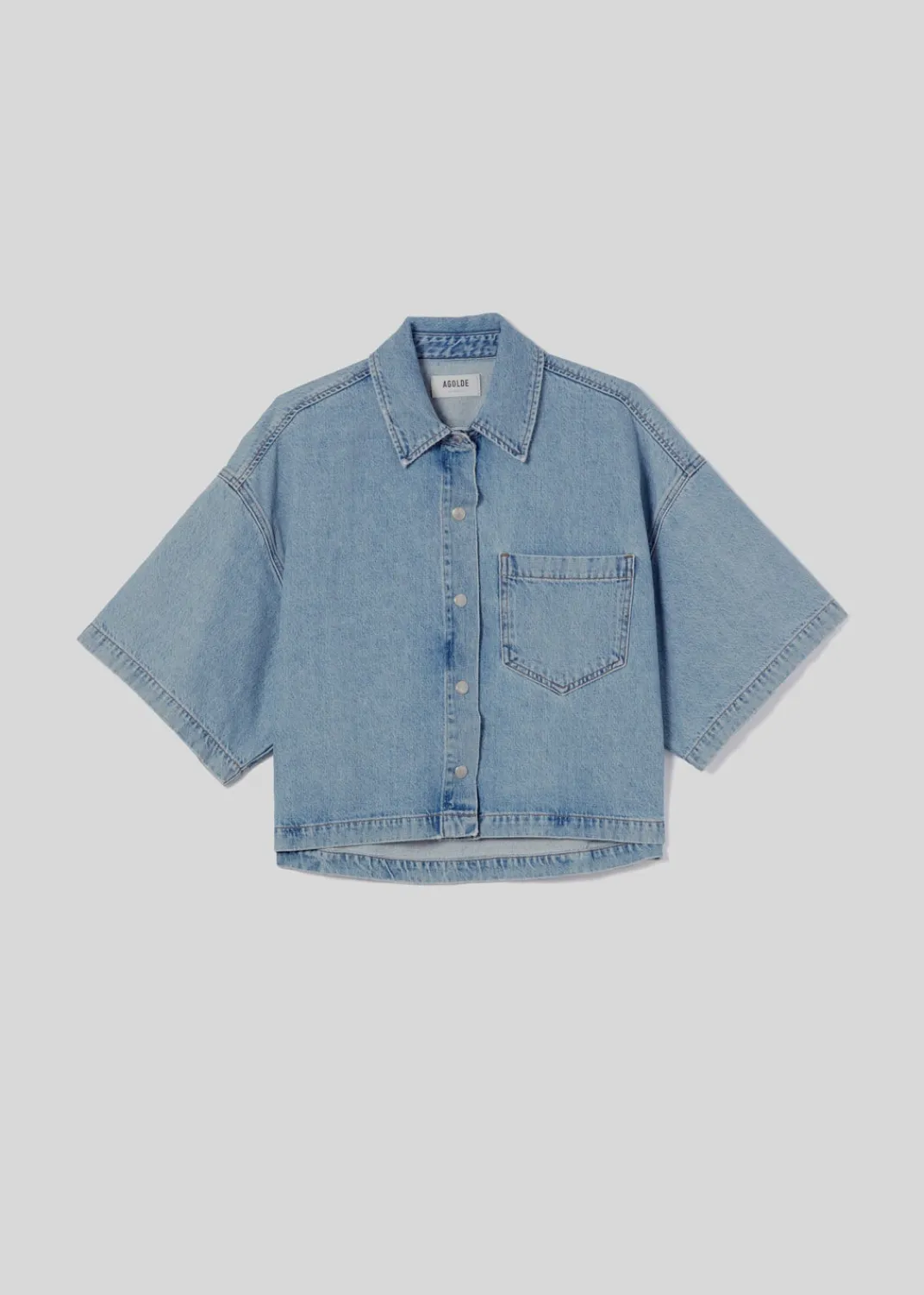 Cheap AGOLDE Rona Box Shirt In Effect