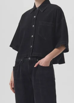 Clearance AGOLDE Rona Box Shirt In Intense