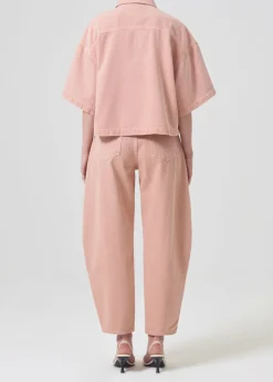 Best Sale AGOLDE Rona Box Shirt In Pink Salt