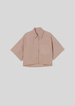 Best Sale AGOLDE Rona Box Shirt In Pink Salt