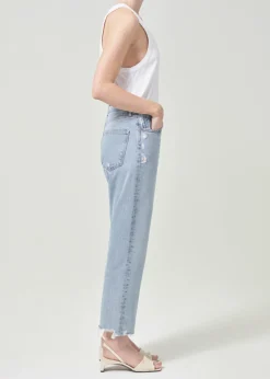 Sale AGOLDE 90'S Crop Mid Rise Straight In Nerve