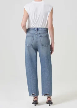 Fashion AGOLDE 90'S Crop Mid Rise Straight In Hooked
