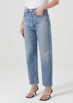 Fashion AGOLDE 90'S Crop Mid Rise Straight In Hooked