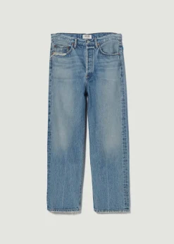 Fashion AGOLDE 90'S Crop Mid Rise Straight In Hooked