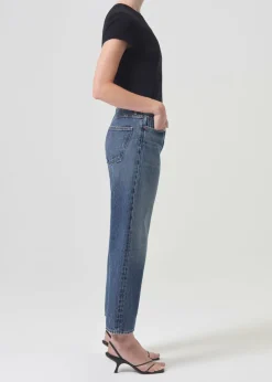 Cheap AGOLDE 90'S Crop Mid Rise Straight In Imagine