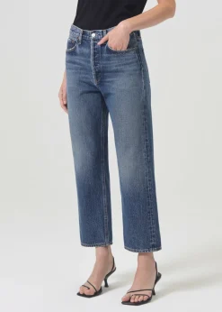 Cheap AGOLDE 90'S Crop Mid Rise Straight In Imagine