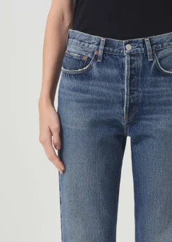 Cheap AGOLDE 90'S Crop Mid Rise Straight In Imagine