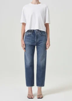 Cheap AGOLDE 90'S Crop Mid Rise Straight In Control