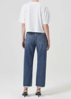 Cheap AGOLDE 90'S Crop Mid Rise Straight In Control