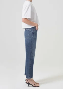 Cheap AGOLDE 90'S Crop Mid Rise Straight In Control
