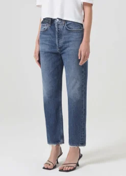 Cheap AGOLDE 90'S Crop Mid Rise Straight In Control