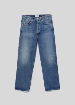Cheap AGOLDE 90'S Crop Mid Rise Straight In Control