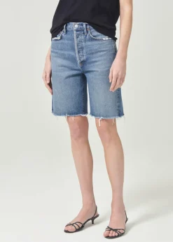 Clearance AGOLDE 90'S Mid Rise Loose Short In Precision