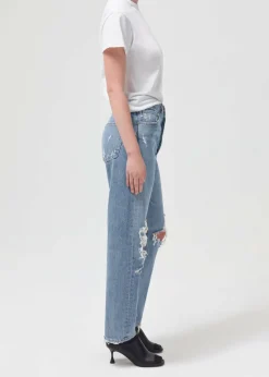 Best Sale AGOLDE 90'S Mid Rise Straight In Fall Out