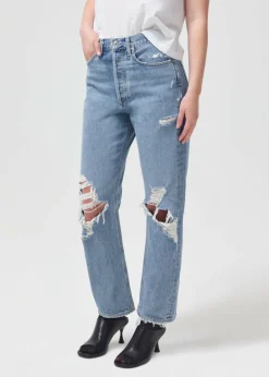 Best Sale AGOLDE 90'S Mid Rise Straight In Fall Out